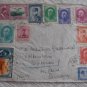IRAN COVER 1938 TO GERMANY AIRMAIL GOOD FRANKING WITH ! 11 STAMPS  !