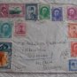 IRAN COVER 1938 TO GERMANY AIRMAIL GOOD FRANKING WITH ! 11 STAMPS  !