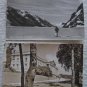 2 NORWAY OLD POSTCARD PHOTO AK