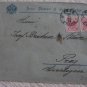 CZECHOSLOVAKIA 1898 COVER PRAG PRAHA PRAGUE AUSTRIA EMPIRE