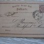 GERMANY GANZSACHE ELBERFELD 1874 DR