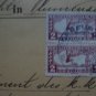 AUSTRIA Kk ODERFURT 1914 PAIR STAMP SPECIAL DOC TO BRUNN ?