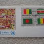 2 GERMANY ONU COVER BRIEFE FLAG CHILDREN STAMP FDC