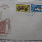 GERMANY COVER BRIEFE WITH MOTORCYCLE STAMP