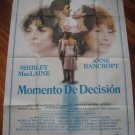 THE TURNING POINT  ARGENTINIEN OLD MOVIE POSTER ORIG SPANISH TEXT VERY RARE-----