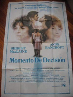 THE TURNING POINT  ARGENTINIEN OLD MOVIE POSTER ORIG SPANISH TEXT VERY RARE-----