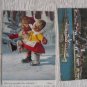 2  AUSTRIA POSTCARD WITH STAMPS
