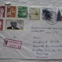 GERMANY REGISTERED COVER V HIGH FRANKING STAMPS SPAIN TENERIFE VALORES DECLARADO