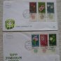 3 ISRAEL GOOD COVER FDC SERIE STAMPS 1961 1963 1964