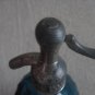 VINTAGE ARGENTINE SODA SELTZER SYPHON - ORIG. BLUE GLASS - RARE PATT. SIPHON
