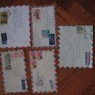 5 INDONESIA AIRMAIL TO GERMANY LOT