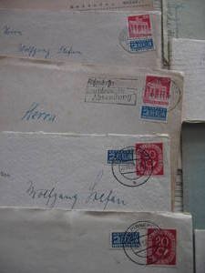 17 Germany BRIEFE NOTOPFER BERLIN Bauten Posthornmarken