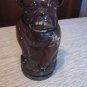 VINTAGE GCC GLASS CANDY CONTAINER DOG BULLDOG 6"