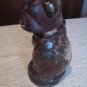 VINTAGE GCC GLASS CANDY CONTAINER DOG BULLDOG 6"