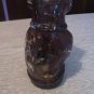 VINTAGE GCC GLASS CANDY CONTAINER DOG BULLDOG 6"