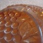 OLD CARNIVAL GLASS BOWL FRUITS ART !
