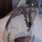 VINTAGE GCC GLASS CANDY CONTAINER PENGUIN +10"