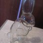 VINTAGE GCC GLASS CANDY CONTAINER RABBIT +11"