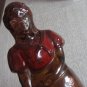 OLD GCC GLASS CANDY CONTAINER COUNTRY GIRL 11"