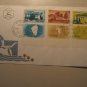 ISRAEL COVER FDC 1959 serie stamps jerusalem postmark