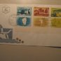 ISRAEL COVER FDC 1959 serie stamps jerusalem postmark
