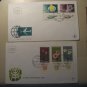 2 ISRAEL COVER FDC 1968 1962