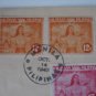 Philippines Japan Occupation FDC cover 1943 MALAYAAN 3 PAIR IMPERFORATED !