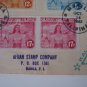 Philippines Japan Occupation FDC cover 1943 MALAYAAN 3 PAIR IMPERFORATED !