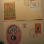 2 ISRAEL OLD COVER FDC 1953 1958