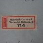CZECHOSLOVAKIA R cover OSTRAVA 1942 REGISTERED RED CROSS BOHMEN MAHREN