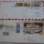 2 USA US COVER AIR POLAR BEAR SINGLE + BLOCK STAMP HOLYDAY INN HOTEL AD TO GERMA