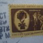 2 USA US COVER AIR POLAR BEAR SINGLE + BLOCK STAMP HOLYDAY INN HOTEL AD TO GERMA