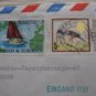 TRINIDAD TOBAGO COVER AIRMAIL BIRD BOAT SHIP STAMP TO GERMANY