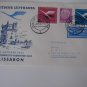 GERMANY COVER LUFTHANSA 1955 FLIGHT PORTUGAL VACCINE SLOGAN CANCEL !!