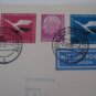 GERMANY COVER LUFTHANSA 1955 FLIGHT PORTUGAL VACCINE SLOGAN CANCEL !!