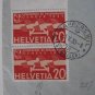 SWITZERLAND COVER 1931 PAIR AIR STAMP SWISS LUFTPOST GERMANY