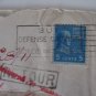 USA COVER MULTIPLE CENSORED MANY CANCEL RETOUR 1941 INDIA -RARE