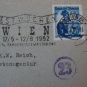 Austria  CENSORED COVER 1952 CENSOR NICE SLOGAN CANCEL SINGLE STAMP