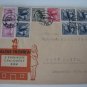 CZECHOSLOVAKIA COVER ADV 1947 IMPORTANT FRANKING STAMPS ADVERTISING