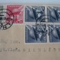 CZECHOSLOVAKIA COVER ADV 1947 IMPORTANT FRANKING STAMPS ADVERTISING