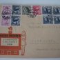 CZECHOSLOVAKIA COVER ADV 1947 IMPORTANT FRANKING STAMPS ADVERTISING