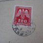 CZECHOSLOVAKIA BOHMEN MORAVIA COVER TREBON OFFICIAL 1943 SINGLE STAMP