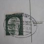 GERMANY ST CARD UPRATED BAHNPOST 2 POSTMARK !NICE!