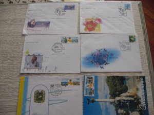 UKRAINA RUSSIA ZONE CARD FDC COVER LOT