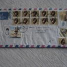 KENYA  good  COVER to GERMANY many stamps of shells !! good franking block plate