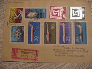 GERMANY REG COVER AVIATION STAMP SPORT MIF