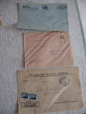 3 old GROSCHEN AUSTRIA cover A2