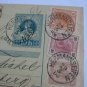 OLD AUSTRIA Hermannseifen 1905 Parcel Card PAKET UPRATED + 3 STAMP !!