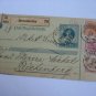 OLD AUSTRIA Hermannseifen 1905 Parcel Card PAKET UPRATED + 3 STAMP !!