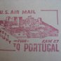 USA AIR COVER FFC FLIGHT TO PORTUGAL TWA FAM 27 1946 !-SO NICE-!